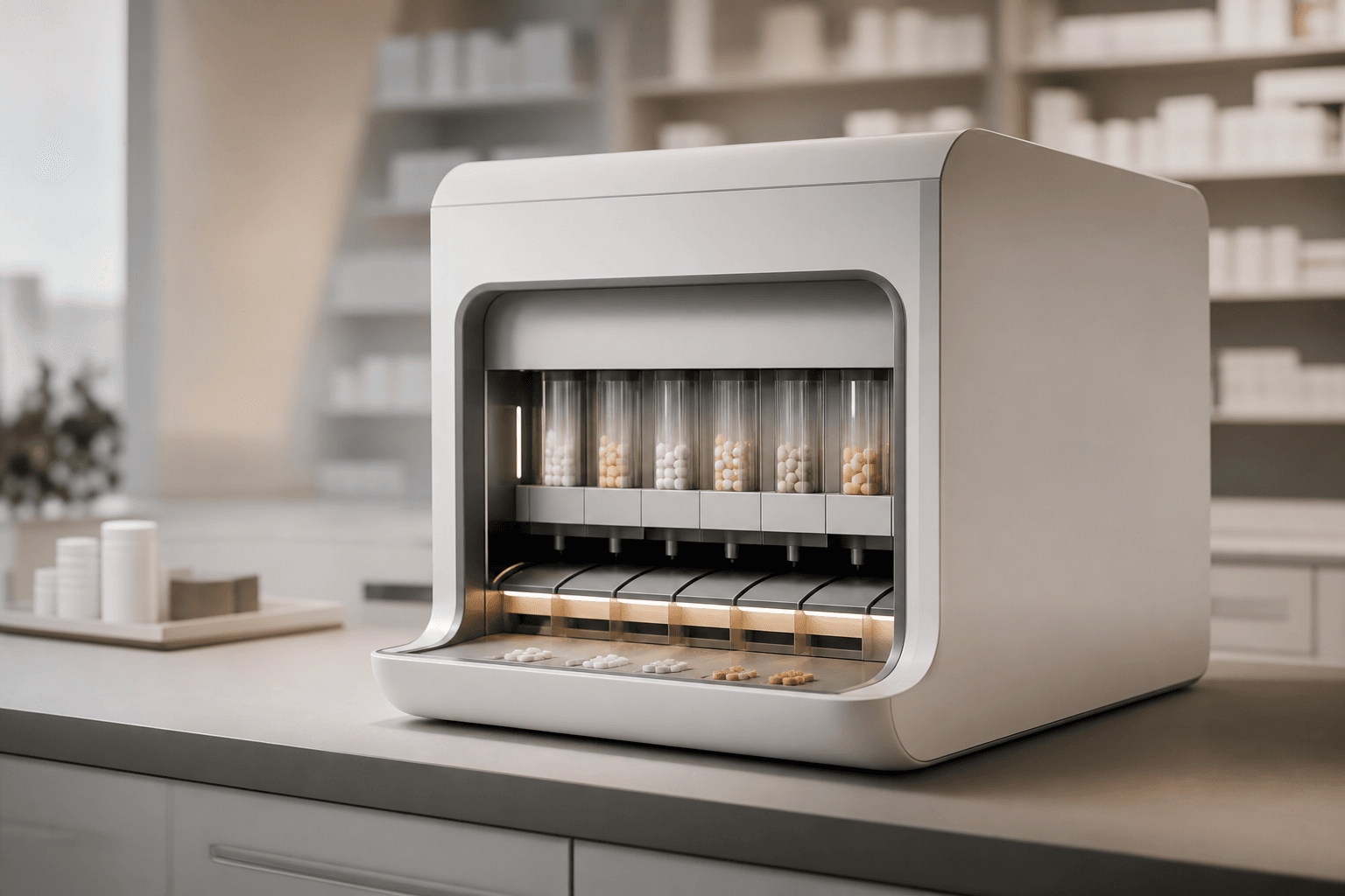 Healthcare technology, automated medication dispensing